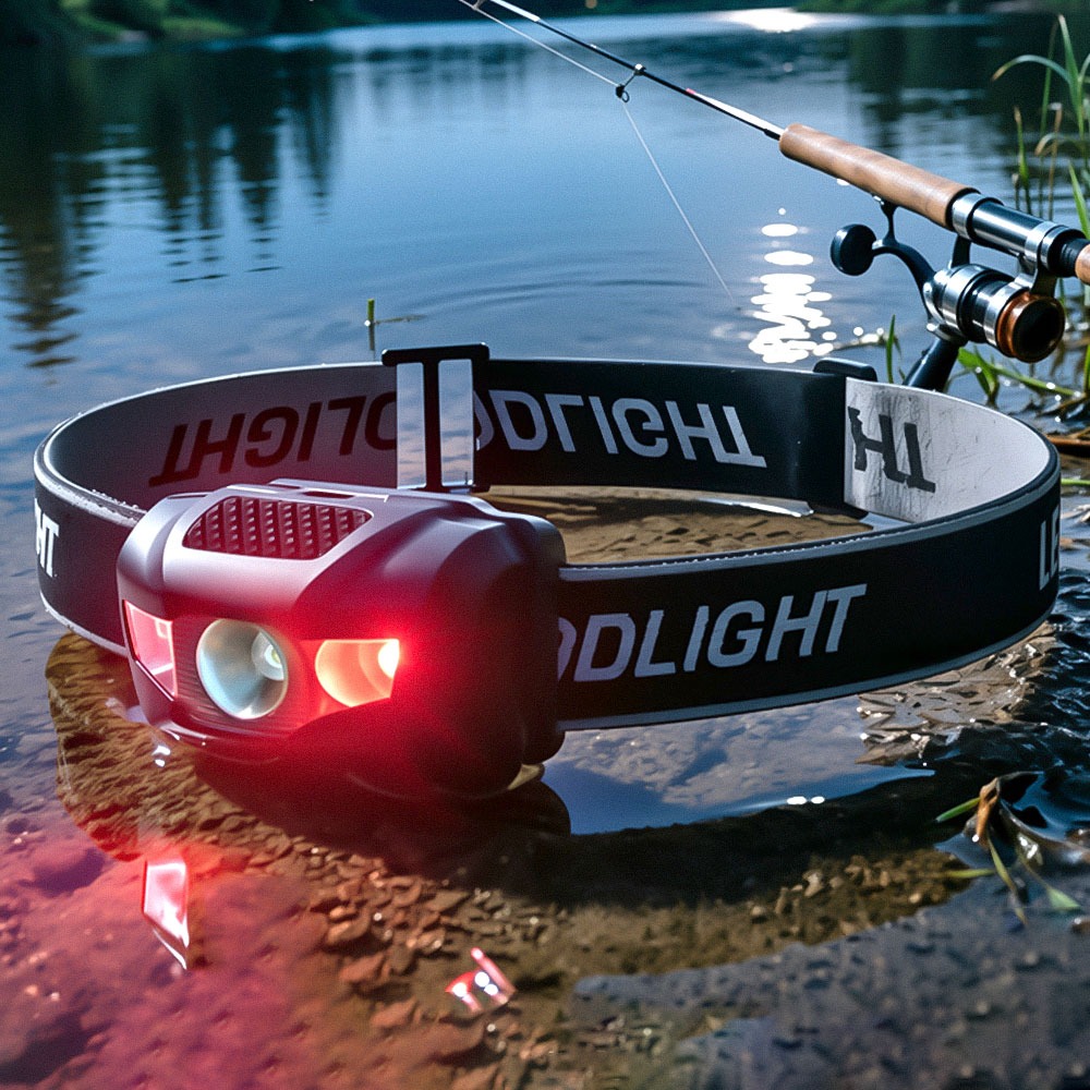 Fish Finder Battery - Nieuwste viskoplamp 4 modi Waterdichte LED-koplamp