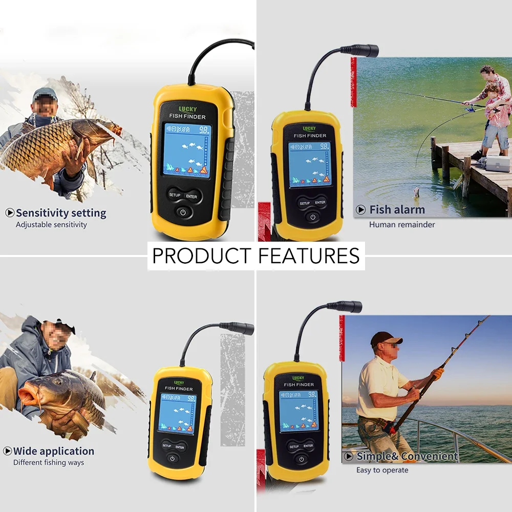Lucky LCD-kleurenscherm Draagb - Fish Finder Portable recensie en prijs