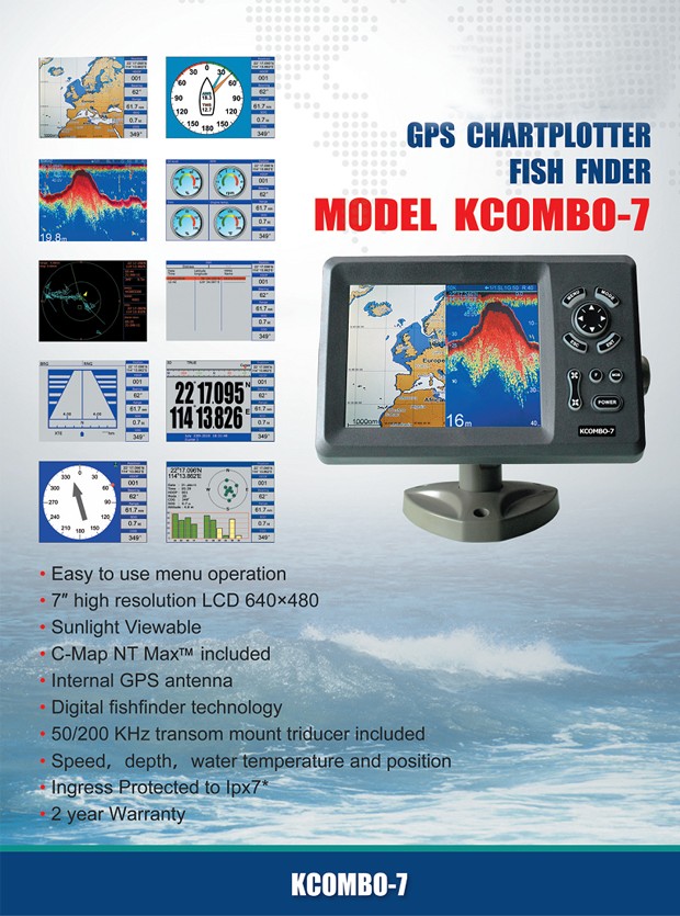 Kcombo-7 7 inch ONWA GPS-plott - Fishing Gps recensie en prijs